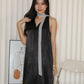 Manda Satin Maxi Dress (Blue)