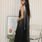 Manda Satin Maxi Dress (Blue)