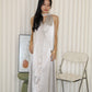 Manda Satin Maxi Dress (Blue)