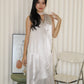 Manda Satin Maxi Dress (Blue)