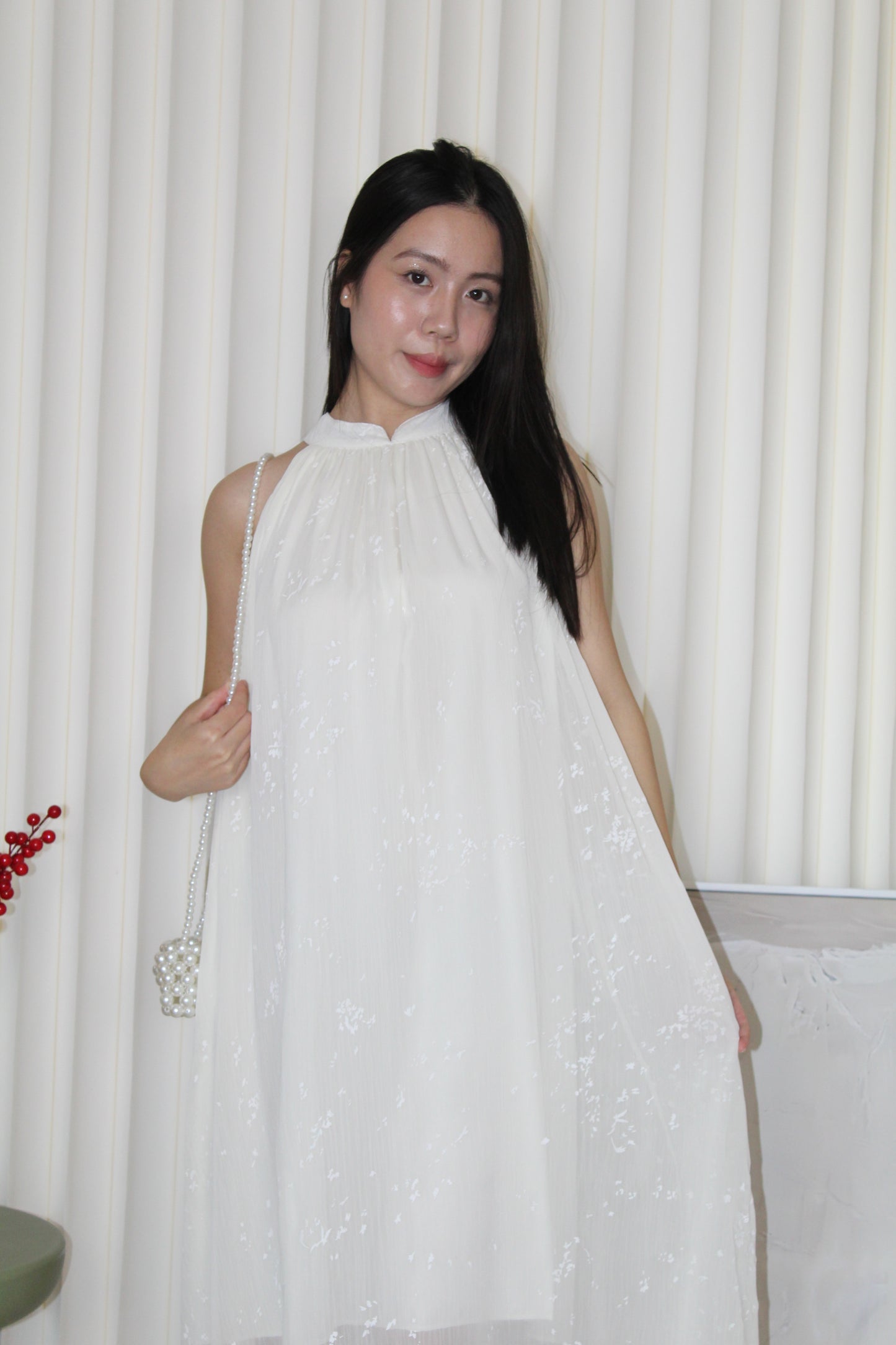 Lydia Flare Maxi Dress (Green)