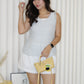 Alicia Knit Two Piece Top (Cream)