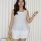 Alicia Knit Two Piece Top (Cream)