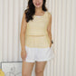 Alicia Knit Two Piece Top (Cream)