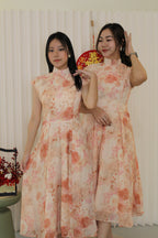 Fang Yue Flare Midi Cheongsam Dress (Pink)
