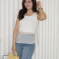 Alicia Knit Two Piece Top (Cream)