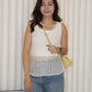Alicia Knit Two Piece Top (Cream)