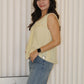 Inessa Ruched Top (Yellow)