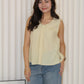 Inessa Ruched Top (Yellow)
