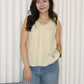 Inessa Ruched Top (Yellow)