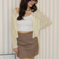 Laura Knit Cardigan Top (Blue)
