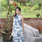 Dior Floral Maxi Dress (Blue)