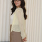 Laura Knit Cardigan Top (Blue)