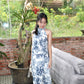 Dior Floral Maxi Dress (Blue)