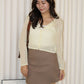 Laura Knit Cardigan Top (Blue)