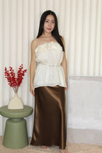 Sunny Pearlescent Tube Top (Cream)