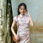 Fen Satin Midi Cheongsam Dress (Pink)