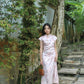 Fen Satin Midi Cheongsam Dress (Pink)