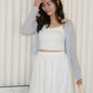 Laura Knit Cardigan Top (Blue)