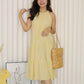 Kaylee Checked Halter Midi Dress (Yellow)