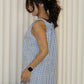 Kaylee Checked Halter Midi Dress (Yellow)