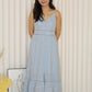 Bianca Eyelet Midi Dress (Blue)