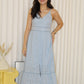 Bianca Eyelet Midi Dress (Blue)