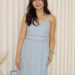 Bianca Eyelet Midi Dress (Blue)