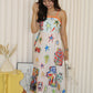 Michie Abstract Midaxi Dress (Orange)