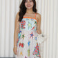 Michie Abstract Midaxi Dress (Orange)