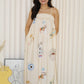 Dallas Flare Maxi Dress (Cream)