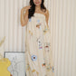 Dallas Flare Maxi Dress (Cream)