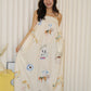 Dallas Flare Maxi Dress (Cream)