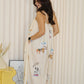 Dallas Flare Maxi Dress (Cream)