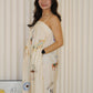 Dallas Flare Maxi Dress (Cream)