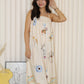 Dallas Flare Maxi Dress (Cream)