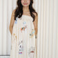 Dallas Flare Maxi Dress (Cream)