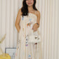 Dallas Flare Maxi Dress (Cream)
