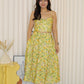 Marissa Floral Two Piece Skirt Set (Yellow)