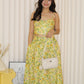 Marissa Floral Two Piece Skirt Set (Yellow)