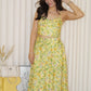 Marissa Floral Two Piece Skirt Set (Yellow)