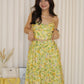 Marissa Floral Two Piece Skirt Set (Yellow)