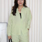 Ava Blouse Shorts Two Piece Set (Green)