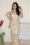 Elly Floral Mesh Two Piece Set (Yellow)