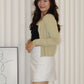 Shelly Knit Cardigan Top (Black)