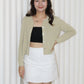 Shelly Knit Cardigan Top (Black)