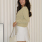 Shelly Knit Cardigan Top (Black)