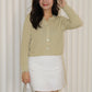 Shelly Knit Cardigan Top (Black)