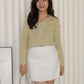 Shelly Knit Cardigan Top (Black)