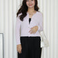 Shelly Knit Cardigan Top (Black)